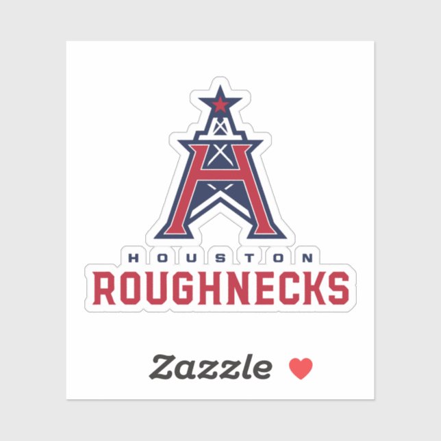 Adesivo Classic Houston Roughnecks Merch (Folha)