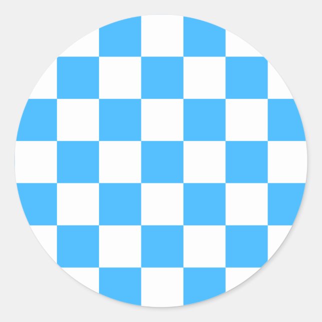 Adesivo Classic light blue checkerboard  (Frente)