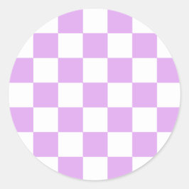 Adesivo Classic light lavender checkerboard 