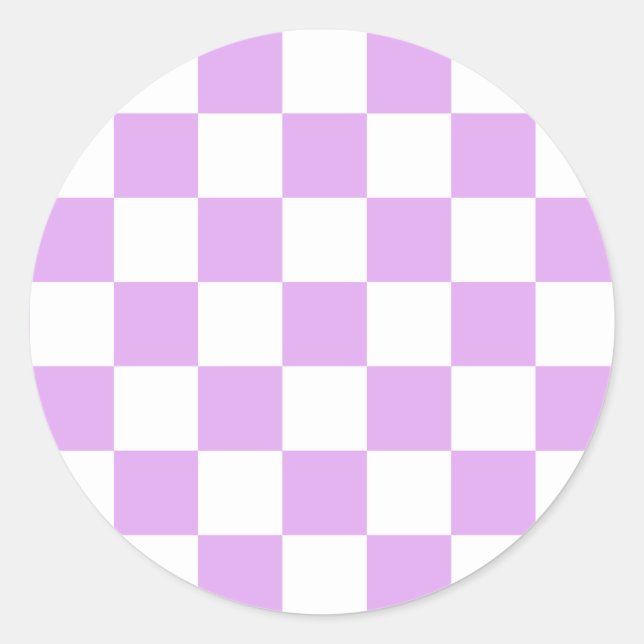 Adesivo Classic light lavender checkerboard  (Frente)