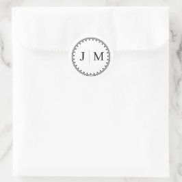 Adesivo Classic Monogram Wedding Border line