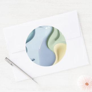 Adesivo Classic round sticker in stylish graphic