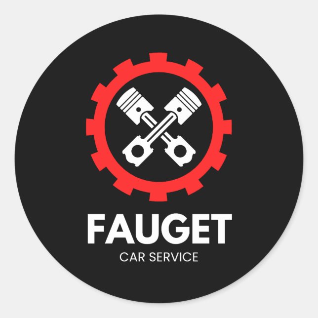 Adesivo Classic Round Stickers  (Frente)