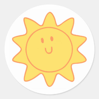 Adesivo Classic Round Stickers (Cute Design)