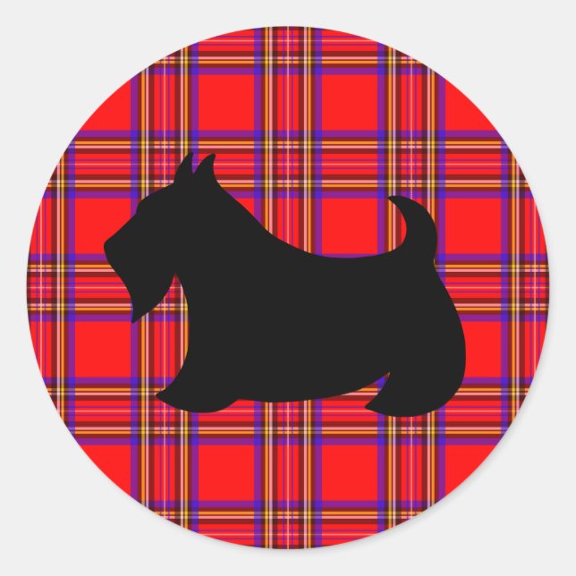 Adesivo Classic Scotty Dog Scottish Terrier Sticker (Frente)
