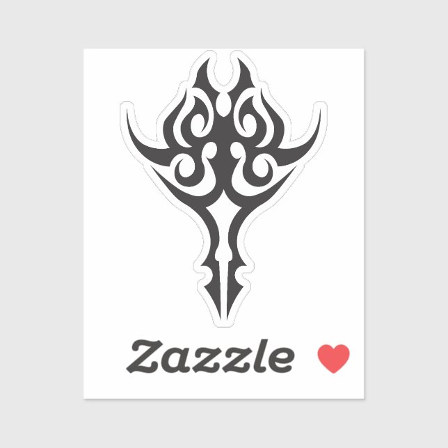 Adesivo Classic Tattoo Inspired Line Art Design (Folha)