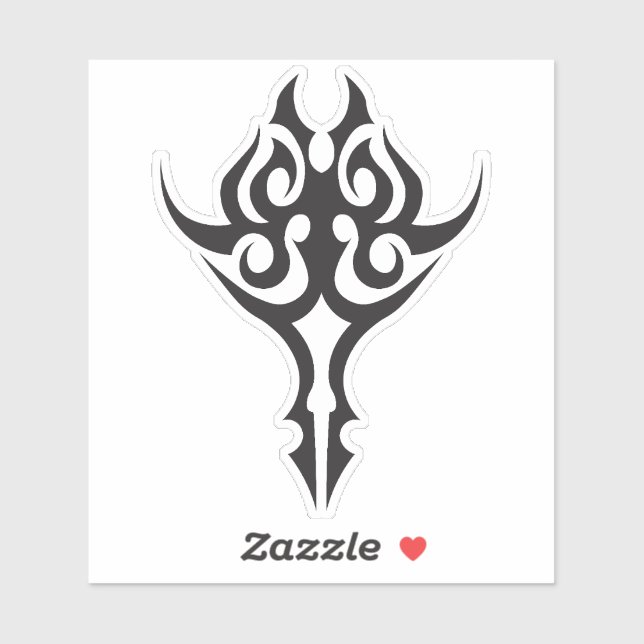 Adesivo Classic Tattoo Inspired Line Art Design (Folha)