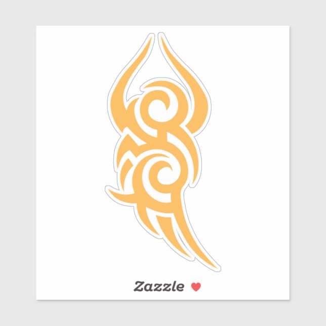 Adesivo Classic Tattoo Inspired Line Art Design (Folha)