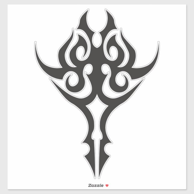 Adesivo Classic Tattoo Inspired Line Art Design (Folha)