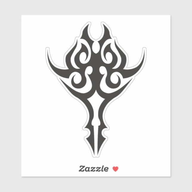 Adesivo Classic Tattoo Inspired Line Art Design (Folha)