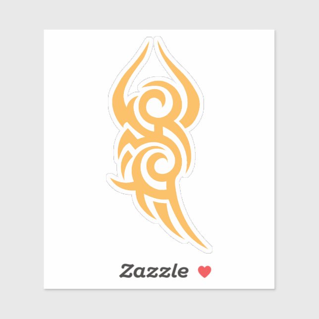 Adesivo Classic Tattoo Inspired Line Art Design (Folha)