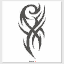 Adesivo Classic Tattoo Inspired Line Art Design