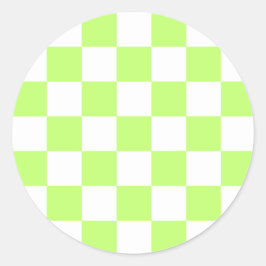 Adesivo Classic visual lime checkerboard 