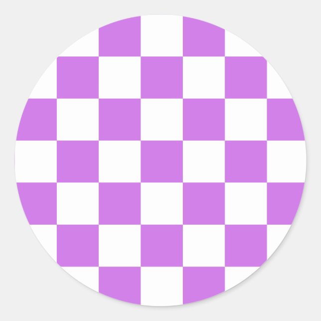 Adesivo Classic visual magenta checkerboard  (Frente)