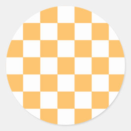 Adesivo Classic visual peach checkerboard 