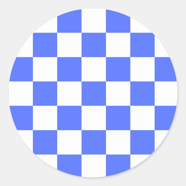 Adesivo Classic visual sapphire checkerboard  (Frente)