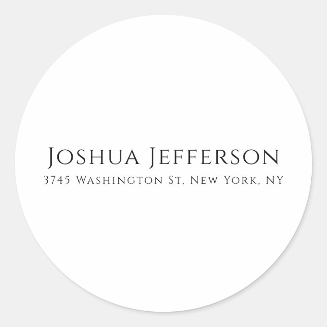 Adesivo Classical Professional Creative Plain Black White (Frente)