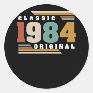 Adesivo Clássico 1984 Original 38º aniversário 38 anos
