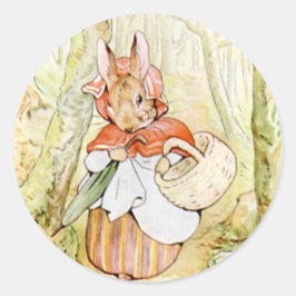 Adesivo Clássico Beatrix Potter Cute Bunny