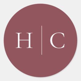 Adesivo Clássico Burgundy Blush Rosa e Peony