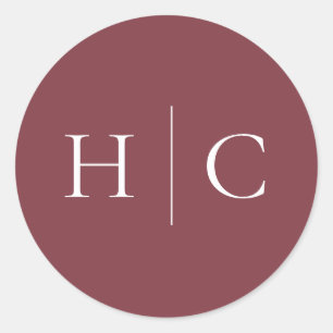 Adesivo Clássico Burgundy Blush Rosa e Peony