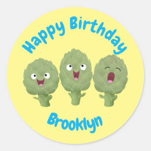 Adesivo Clássico cantor de alcachofras clássico de desenho