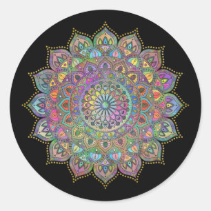 Adesivo Clássico Colorosamente Mandala Índia Estilo 1