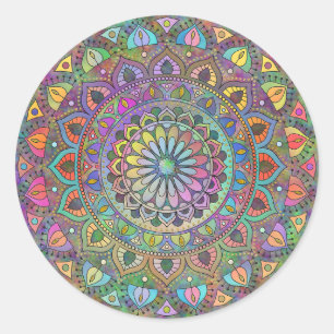 Adesivo Clássico Colorosamente Mandala Índia Estilo 1