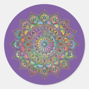 Adesivo Clássico Colorosamente Mandala Índia Estilo 1