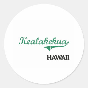 Adesivo Clássico da cidade de Kealakekua Havaí