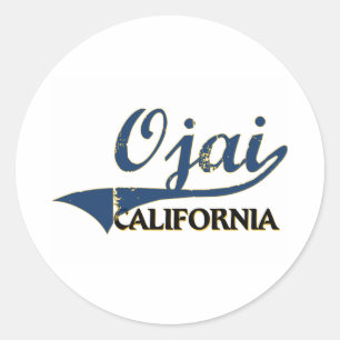 Adesivo Clássico da cidade de Ojai Califórnia