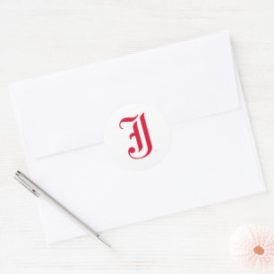 Adesivo Clássico da Jacksonville State University Letra JS