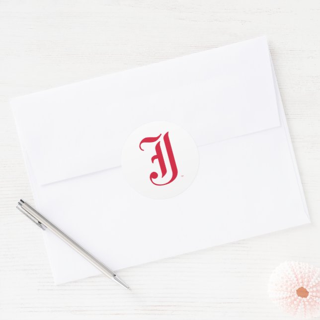 Adesivo Clássico da Jacksonville State University Letra JS (Envelope)