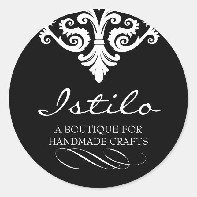 Adesivo Clássico Damask Sticker (Frente)