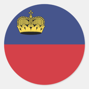 Adesivo Clássico de Bandeiras do Liechtenstein