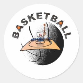 Adesivo clássico de basquetebol