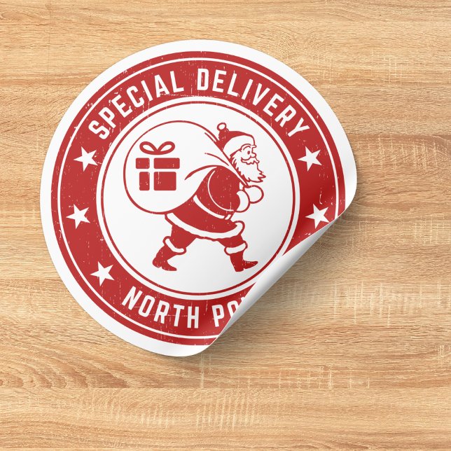 Adesivo Clássico de Natal Moderno Colorido (Criador carregado)