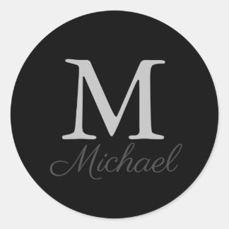 Adesivo Clássico de nevoeiro da luz monograma