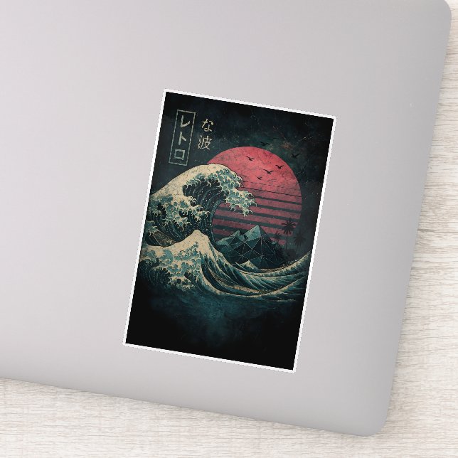 Adesivo Clássico de Onda Retroativa do Excelente (Detalhe)