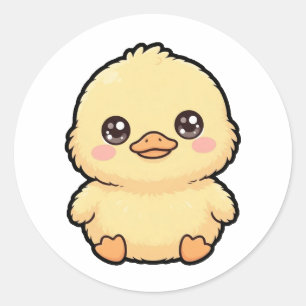 Adesivo Clássico de Patinho Bebê Fofo