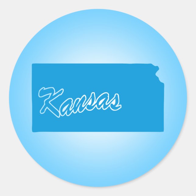 Adesivo Clássico do Kansas (Frente)