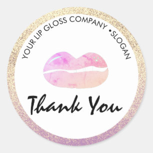  Adesivo Clássico do Logotipo Comercial do Lip Gl