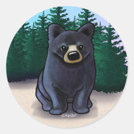 Adesivo Clássico do Urso Negro
