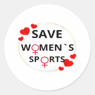 Adesivo Clássico dos Esportes Femininos Salvos