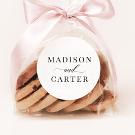 Adesivo Clássico Elegante Script de Vestidos de Casamento