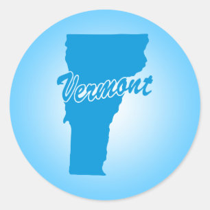 Adesivo clássico em vermont do estado