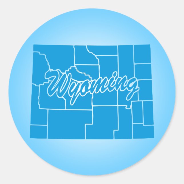 Adesivo Clássico em Wyoming (Frente)
