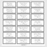 Adesivo Clássico Endereço de Convidado de Casamento Branco<br><div class="desc">Este clássico design de Vestido de Casamento Branco Branco Negro Formal define o tom para um evento sofisticado e elegante para primavera, verão, outono ou inverno. O preto e branco eterno oferece detalhes escuros e claros contrastantes das fronteiras quic e do estilo vintage - um olhar curado que pode realmente...</div>