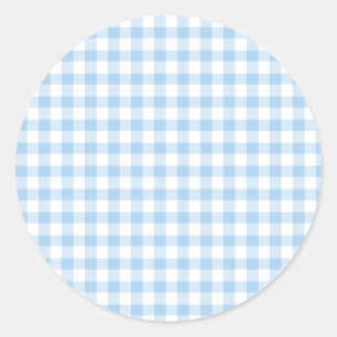 Adesivo Clássico Gingham Baby Blue