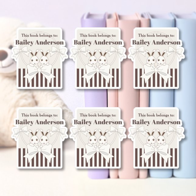 Adesivo Clássico, moderno, "Coelhinho Coelho" (Criador carregado)